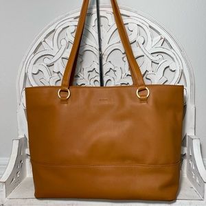 Hammitt Los Angeles Andersen Tote Nectar Tan Leather Brushed Gold